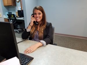 receptionist scheduling an appointment for a new patient at the office of Douglas J. Snyder, DDS
